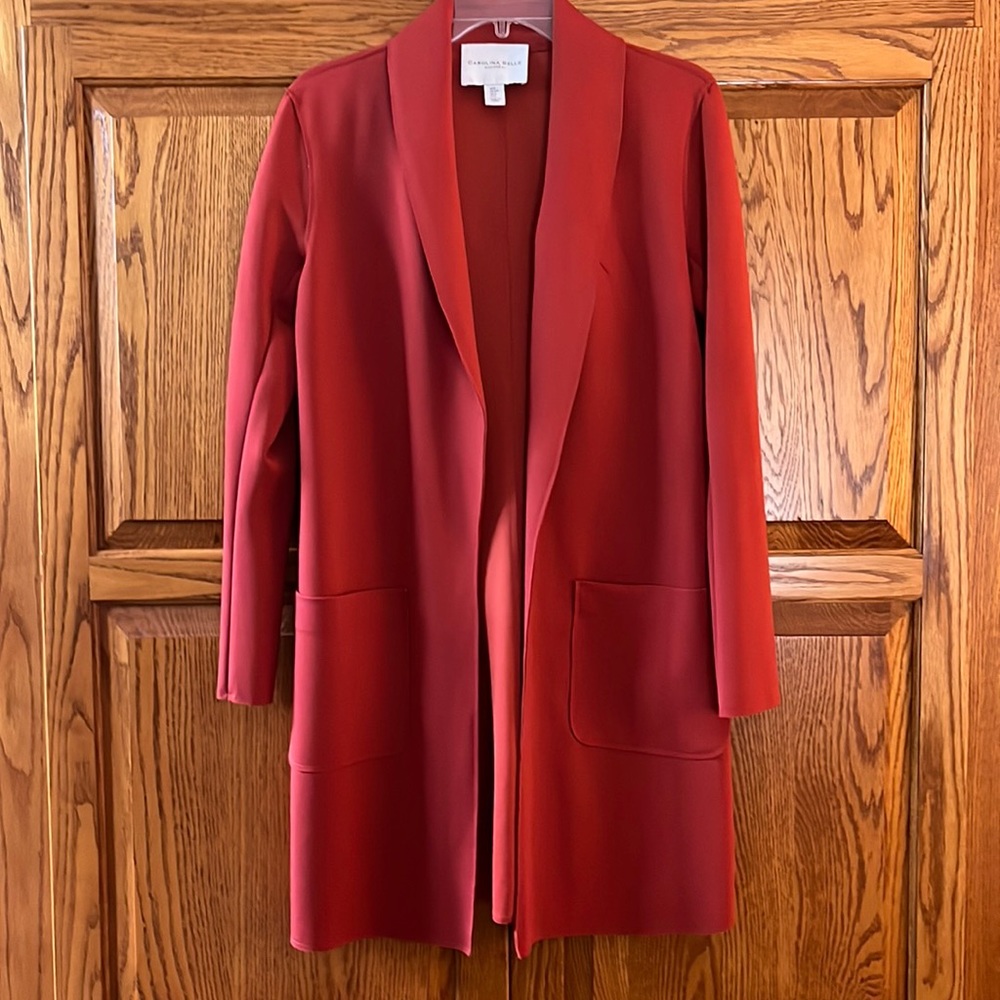 Carolina Belle rust long jacket-perfect for fall!